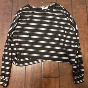 Cropped Striped long sleeve